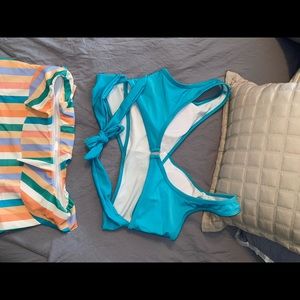 Two piece high wasted swim suit. New without tags.